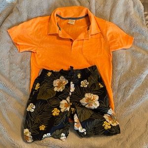 Gymboree tropical short/polo set